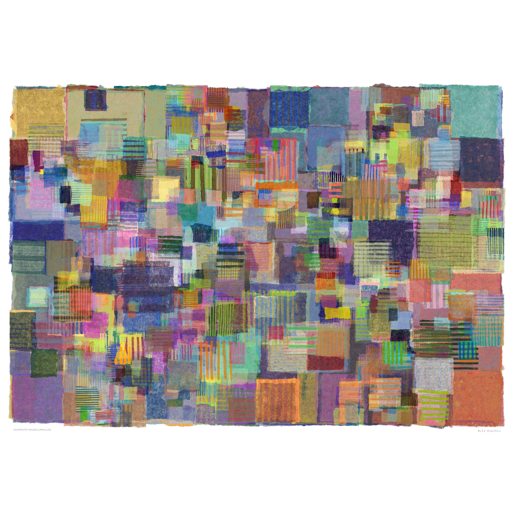 A Scheme Not Of This World 240422 006 by Alex Russell (print close-up