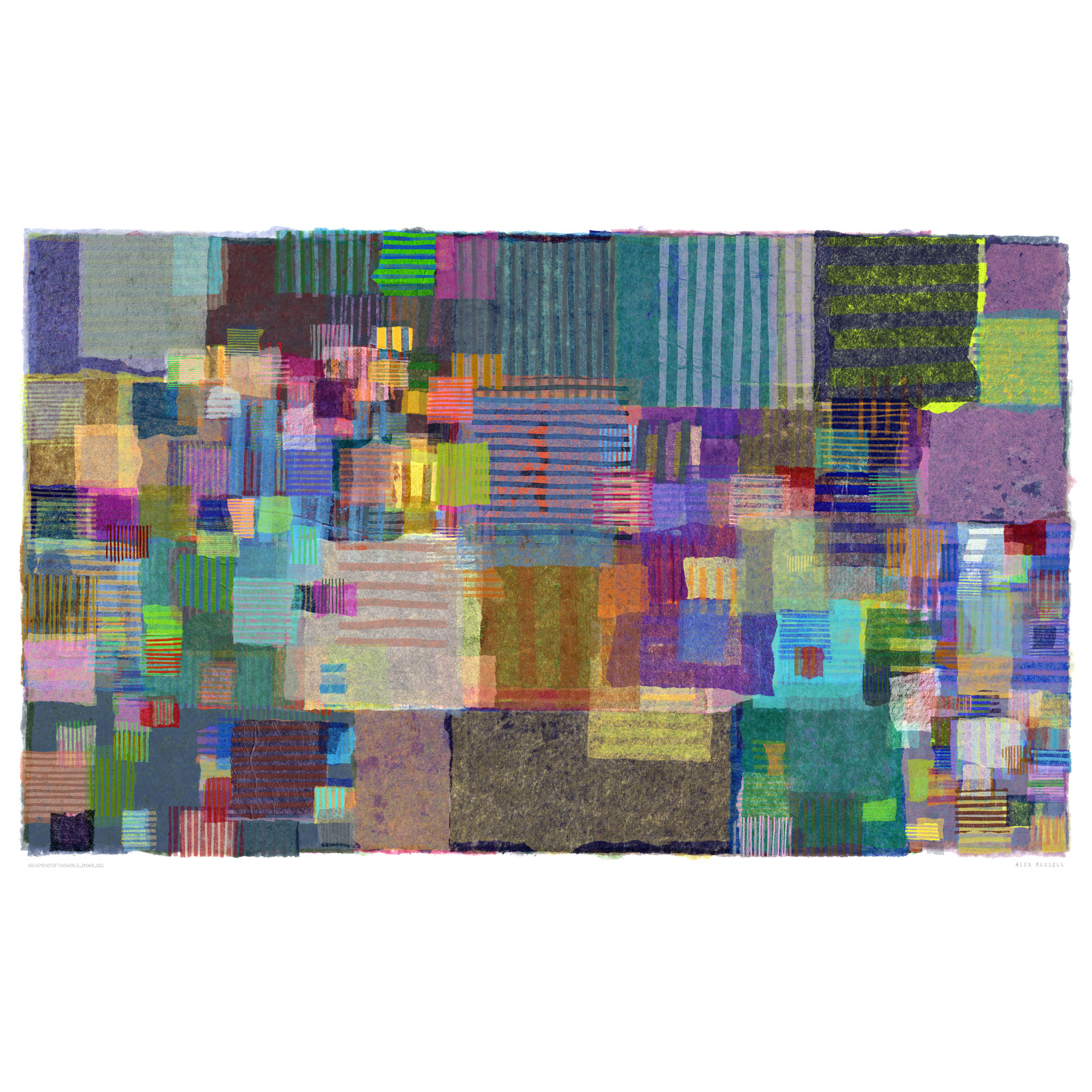 A Scheme Not Of This World 240613 002 by Alex Russell (print close-up)