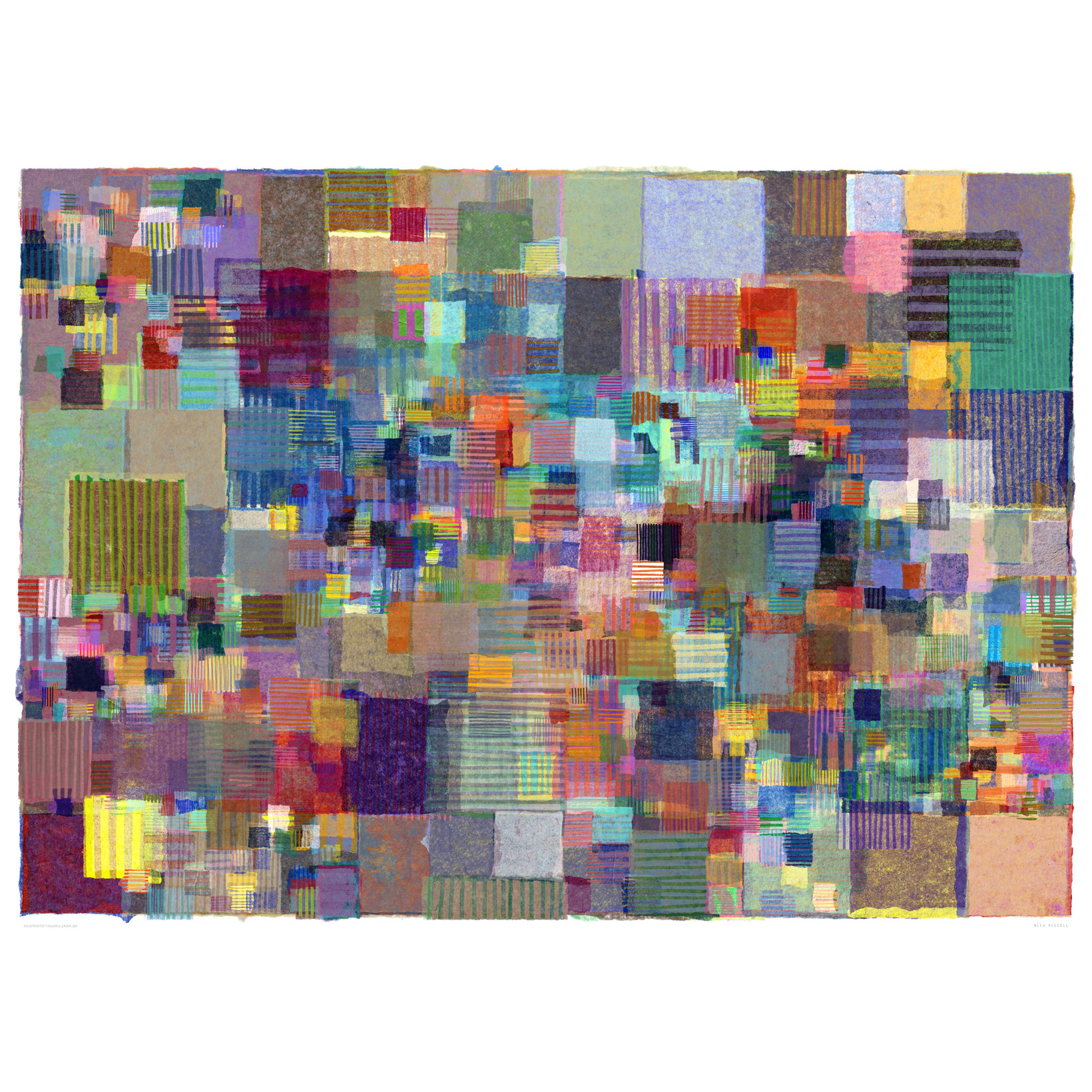 A Scheme Not Of This World 240614 001 by Alex Russell (print close-up)