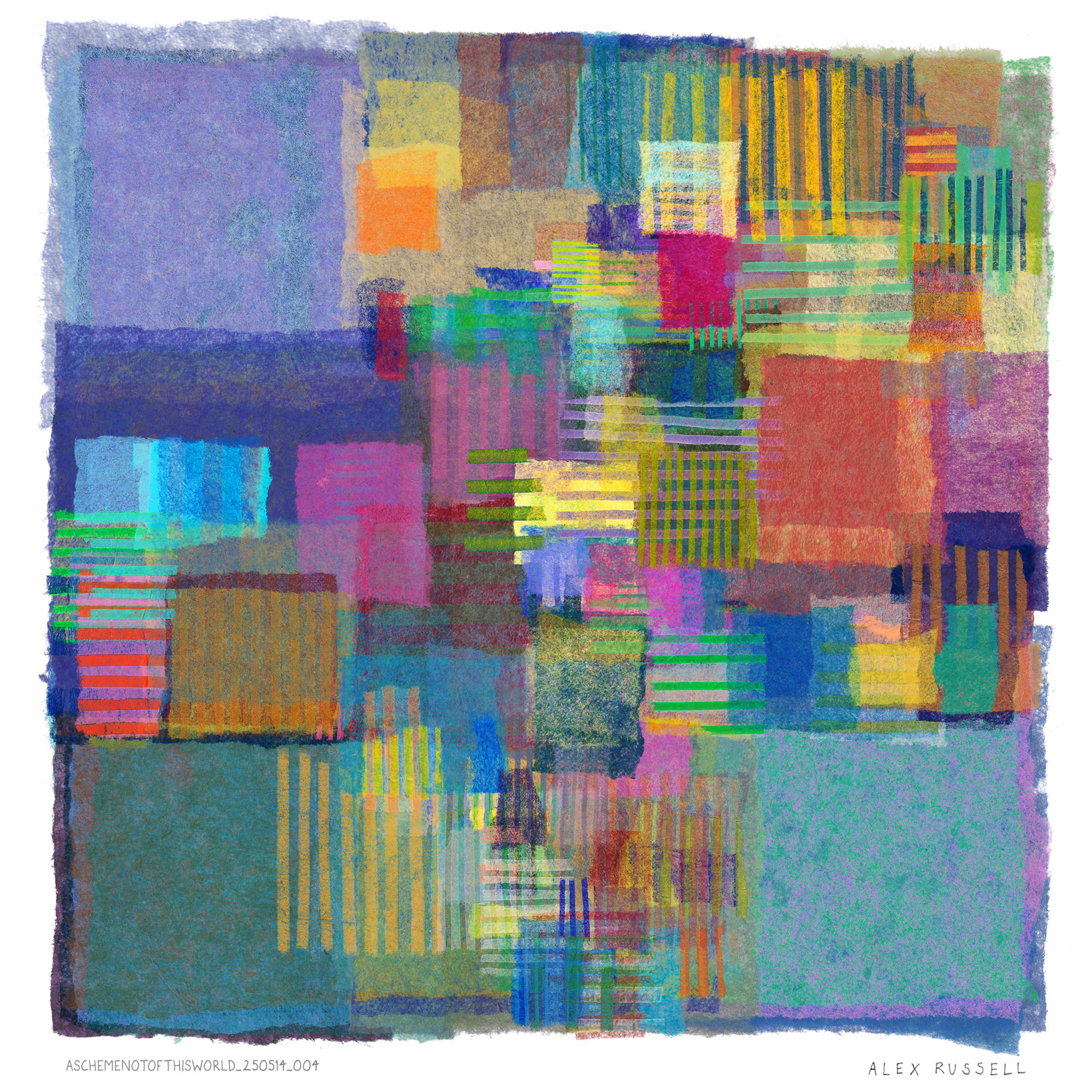 A Scheme Not Of This World 250514 004 by Alex Russell (print close-up)