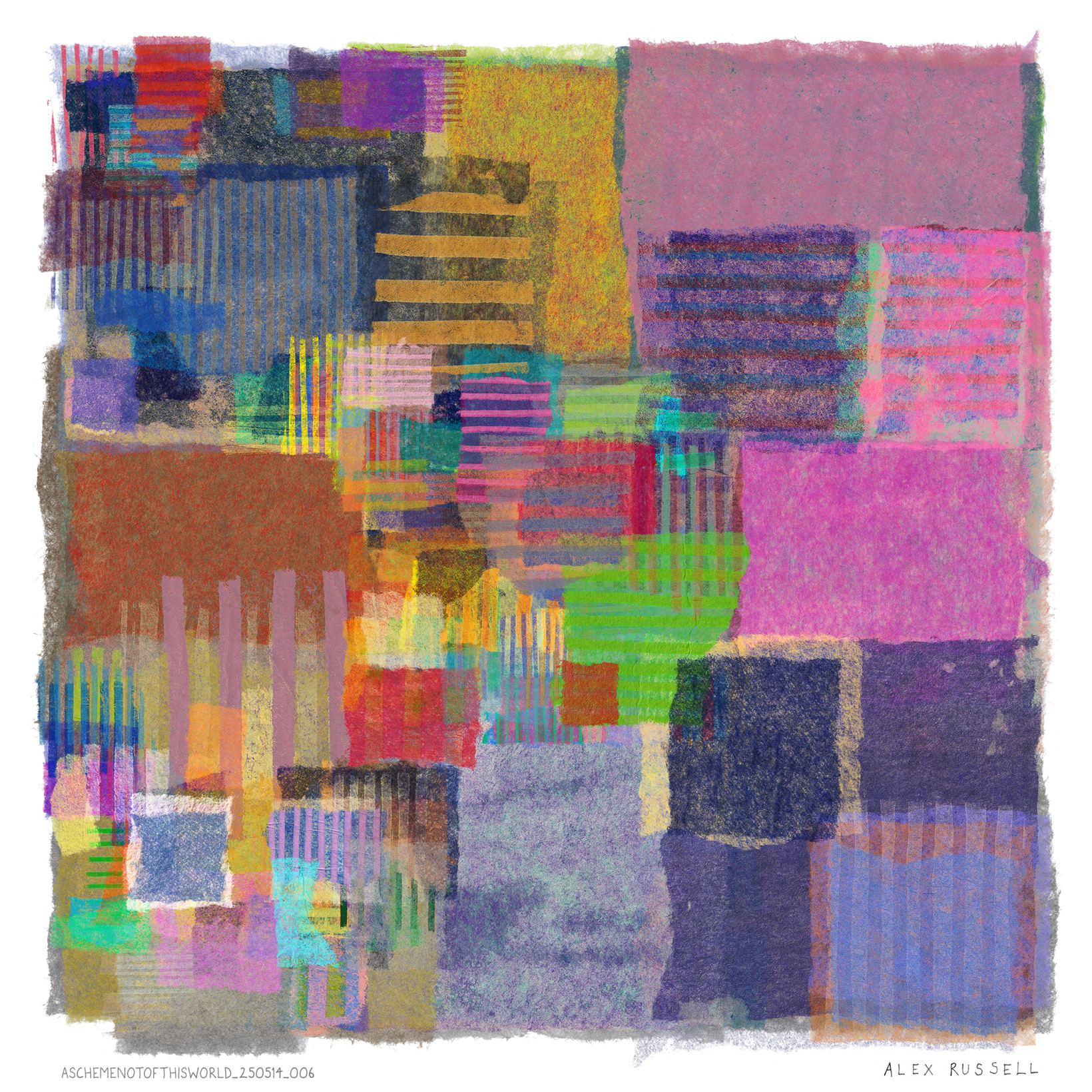 A Scheme Not Of This World 250514 006 by Alex Russell (print close-up)