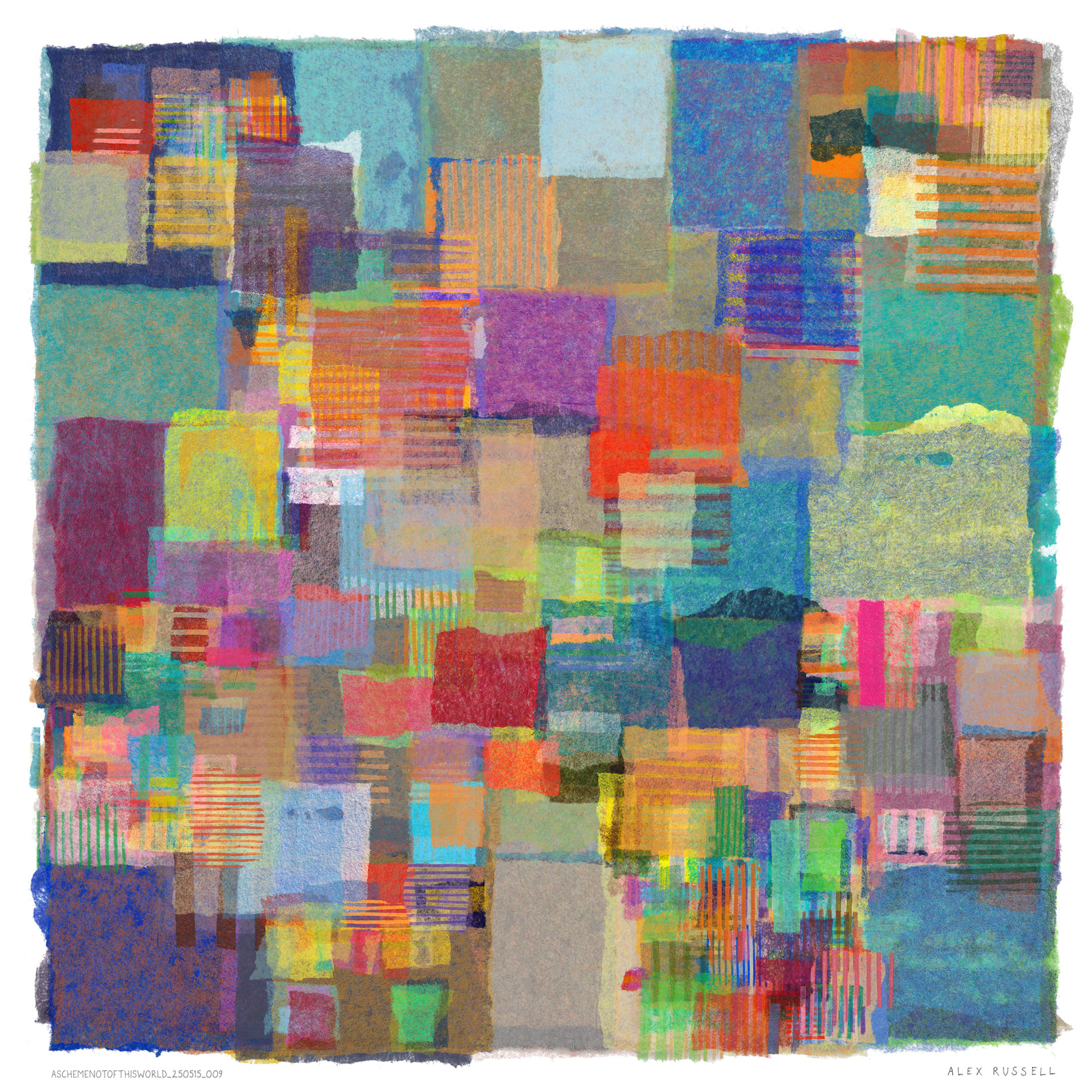 A Scheme Not Of This World 250515 009 by Alex Russell (print close-up)