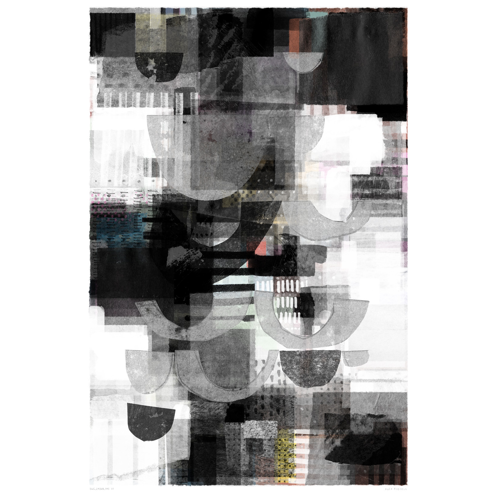 Dancing With Ghosts 240618 1145 by Alex Russell (print close-up)